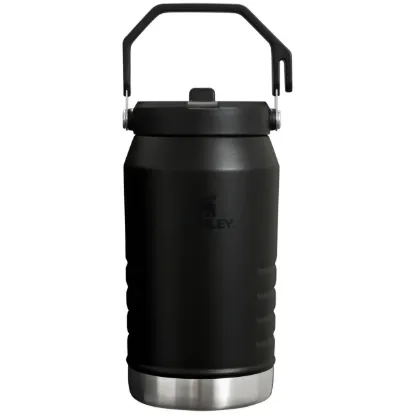 Stanley The Ice Flow Flip Straw 2.0 Water Bottle - Yalıtımlı Çelik Şişe - Black 1.9L  - Matara