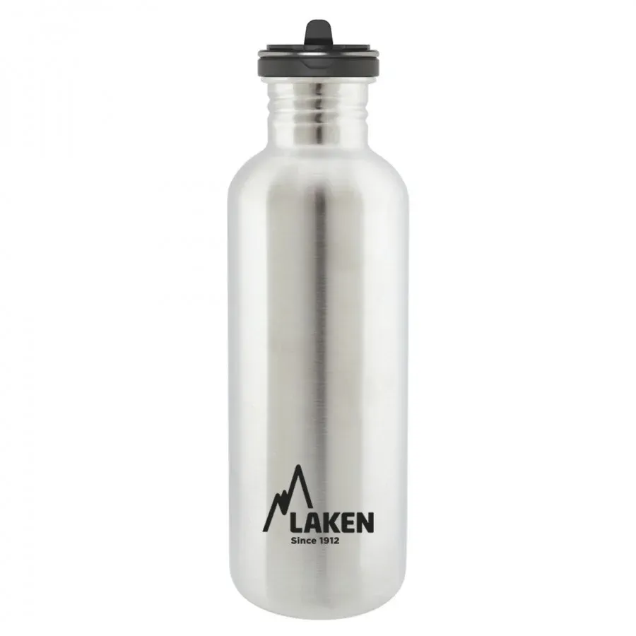 Laken Basic with Flow Cap Paslanmaz Çelik 1L Gri - Matara