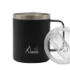 Laken Taza Mug - Yalıtımlı Kamp Bardağı - Black/Siyah 0.36L  - Termos Bardak