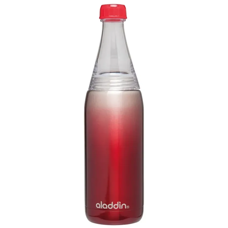 Aladdin Fresco Twist & Go Hybrid Vacuum Bottle - Vakum Yalıtımlı Şişe 0.6L Kırmızı - Matara