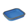 Nurgaz Silikon Katlanabilir Tek Gözlü Yemek Seti / NG 188  Mavi