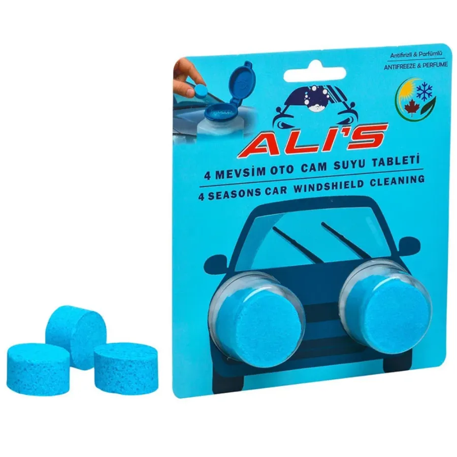 CoffyTab Ali's 4 Mevsim Oto Cam Suyu Tableti - 2'li Paket  